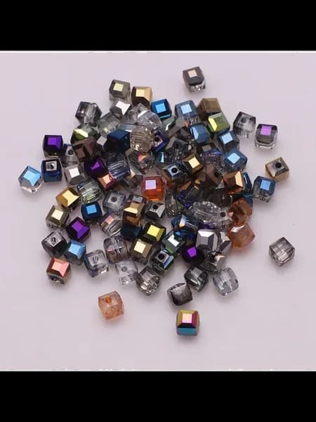 Стеклянные кубические бусины 2 3 4 6 8 10 мм 3mm