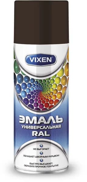 Эмаль ASTROHIM VIXEN VX18017 алкидная RAL, шоколадно-коричневый (RAL 8017)