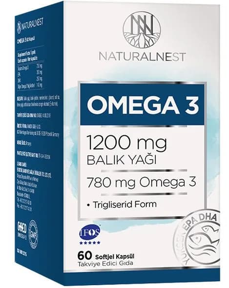 Naturalnest Омега 3 1200 Мг 60 Капсул
