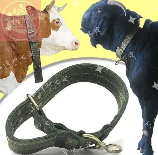 Ошейник для коров /телят, лошадей и крупных пород собак 40мм/100см брезент-нейлон 4 слоя, особопрочный ещ