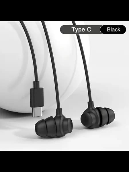 Проводные наушники Type C Black