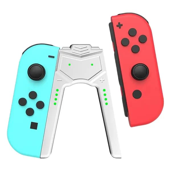 Беспроводной держатель для Joy-Con с зарядкой для Nintendo Switch OLED белый