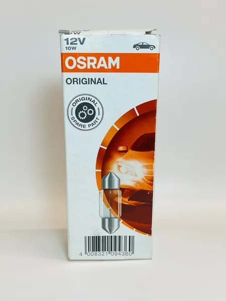 Автолампа Osram T10,5 12V 10W, арт. 6438, 1 шт.