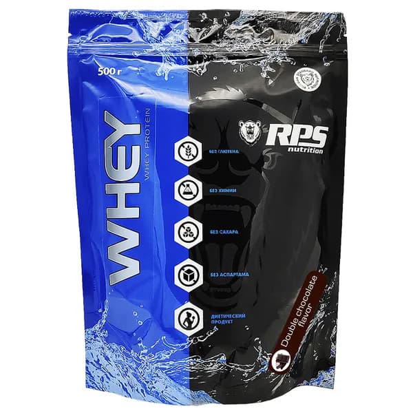 RPS Nutrition Whey Protein - 500 грамм, двойной шоколад (16 порций)