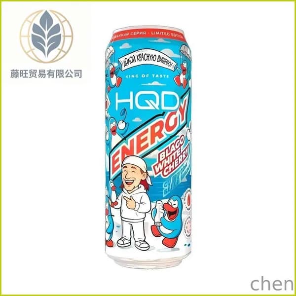 HQD Energy Энергетический напиток 450 мл - со вкусом белой вишни