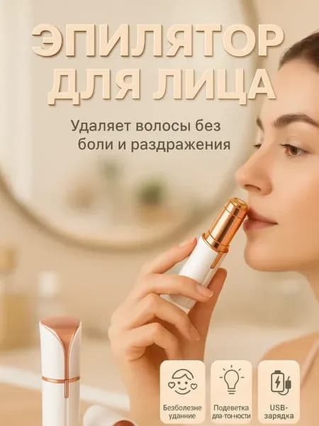 Триммер депилятор женский для лица и тела
