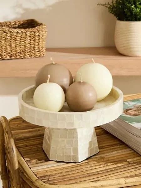 Декоративное блюдо на подставке Кaraca Home 22x13 см