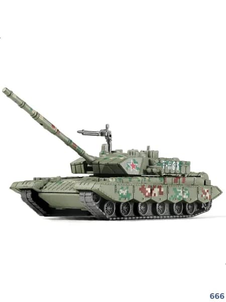 Модель танка типа 99, масштаб 1/72, быстрособирающаяся, китайская бронетехника, основной боевой танк типа 99, подарок для взрослых и детей (13 шт.)