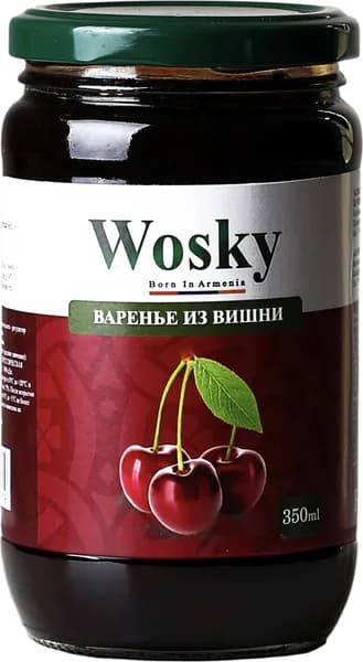 Варенье из вишни Wosky, 475 г (350 мл)