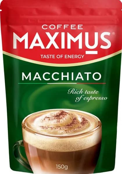 MAXIMUS Кофе растворимый Macchiato, 150 г