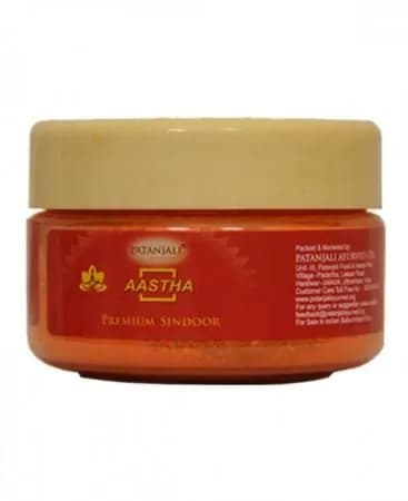 PREMIUM SINDOOR, Patanjali (ПРЕМИУМ СИНДУР для нанесения тилаки, Патанджали), 50 г.