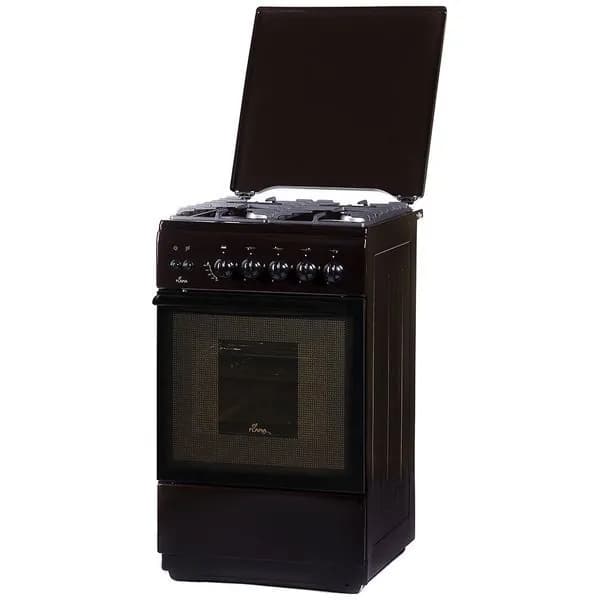 Газовая плита (50-55 см) Flama FG24227В, 50 см, 4 конфорки, 50 л, коричневый