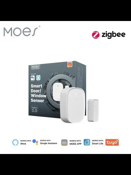 Датчик открытия дверей окон MOES ZigBee, белый
