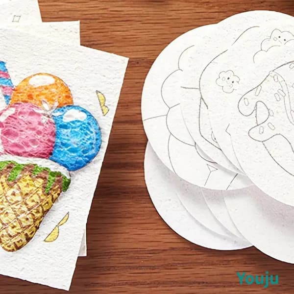 Magic Puffy Пуфф-краска для рисования на бумаге набор C (10 губок, 3 кисти, 1 мольберт)
