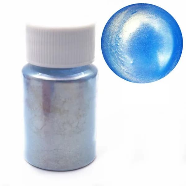 (1 флакон) Эпоксидная смола Symphony Aurora Powder (в конце)-9# Blue с частичным золотом, 20 мл/10 г