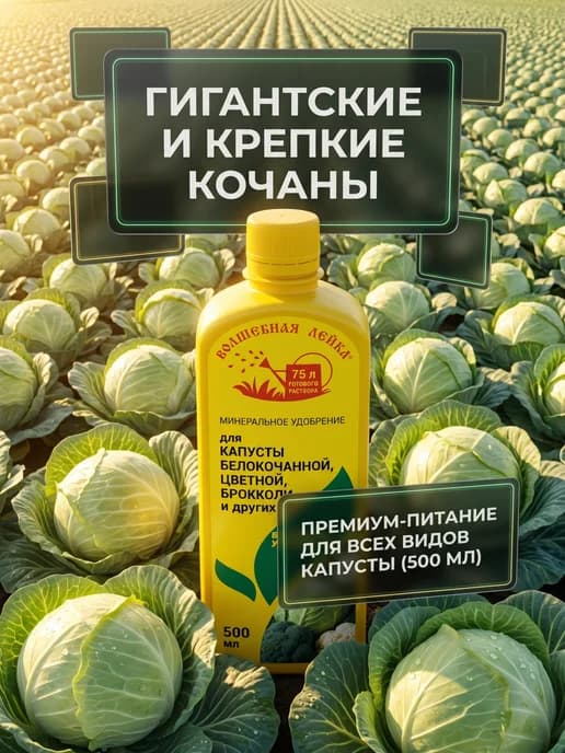 Жидкое удобрение для капусты 500 мл