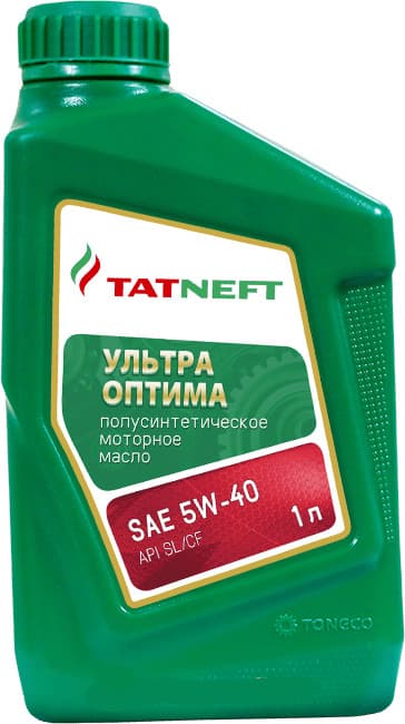 TATNEFT Ультра Оптима 5W-40 Масло моторное, Полусинтетическое, 1 л