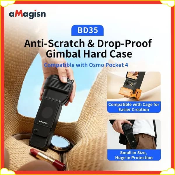 Жесткий чехол aMagisn для Osmo Pocket 4 Gimbal, аксессуары для спортивной камеры