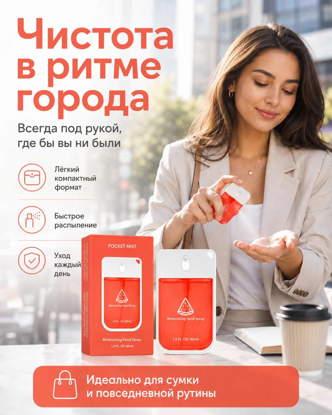Карманное антисептик для рук