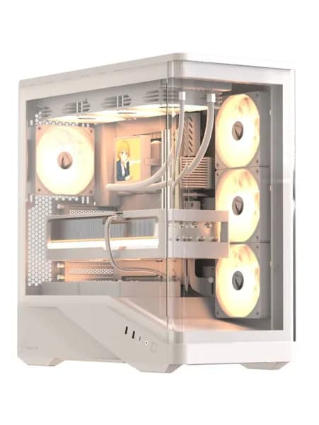 Компьютерный корпус Formula V Crystal U9 PA белый, EATX / ATX / Micro-ATX, USB Type-C, поддержка видеокарт до 420 мм, без блока питания