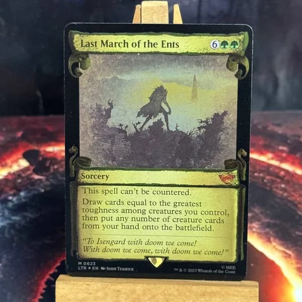 Магия сбора прокси-карт Высококачественные нефольговые Last March of the Ents LTR #623 Silver Foil