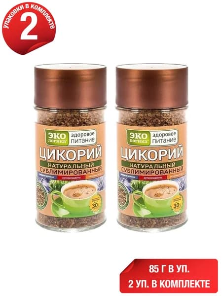 Цикорий Экологика Здоровое питание растворимый 85 г, набор: 2 штуки