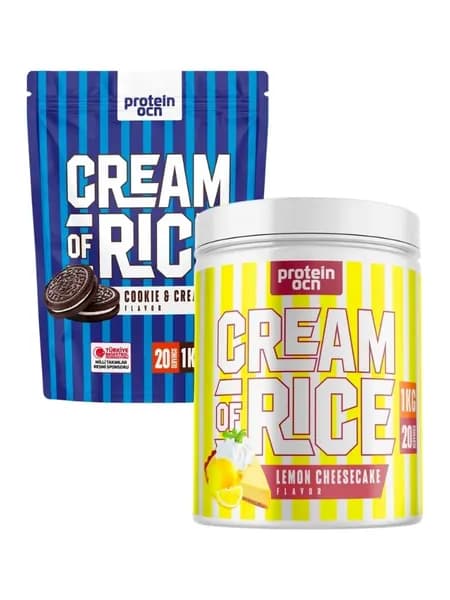 Protein Ocean Cream Of Rice, рисовая мука со вкусом кремового печенья и лимонного чизкейка, 2 кг, 40 порций, набор из 2 упаковок