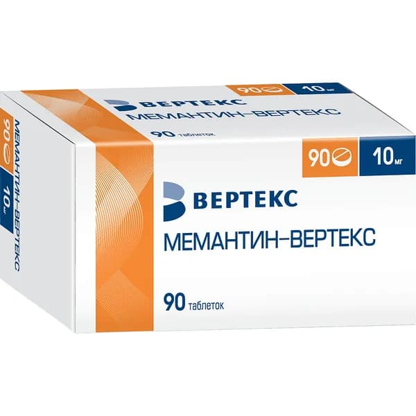 Мемантин-Вертекс таблетки п/о плен. 10мг 90шт