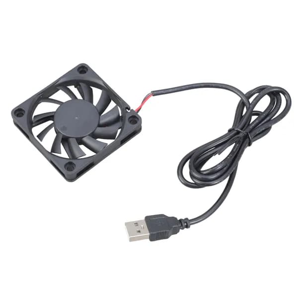 Вентилятор для рутера ПК ТВ-приставки беспроводной 5V USB 60x60x10 мм