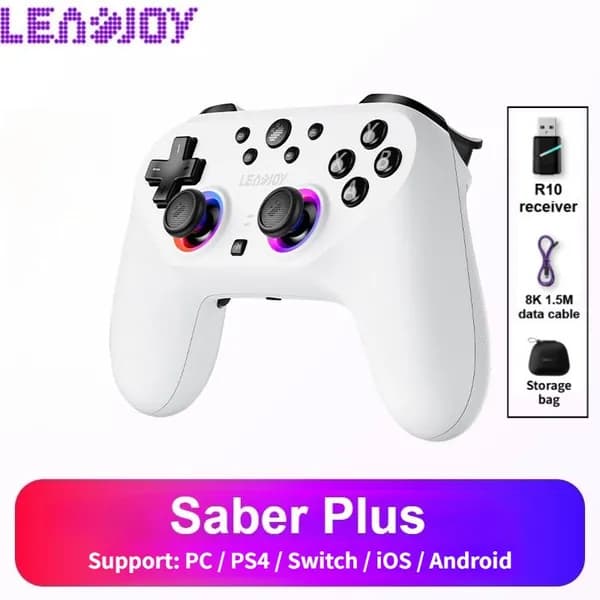 LEADJOY Saber Plus Беспроводной игровой контроллер, частота опроса джойстика TMR 1000 Гц, игровой контроллер с двумя режимами запуска