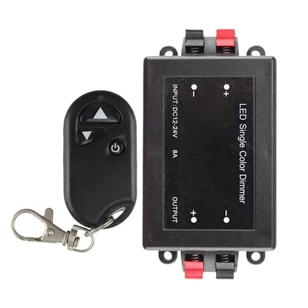 (BBXXMMT))8A 12V 24V DC Одноцветный Светодиодный Диммер Для Ленты, 1-Канальный