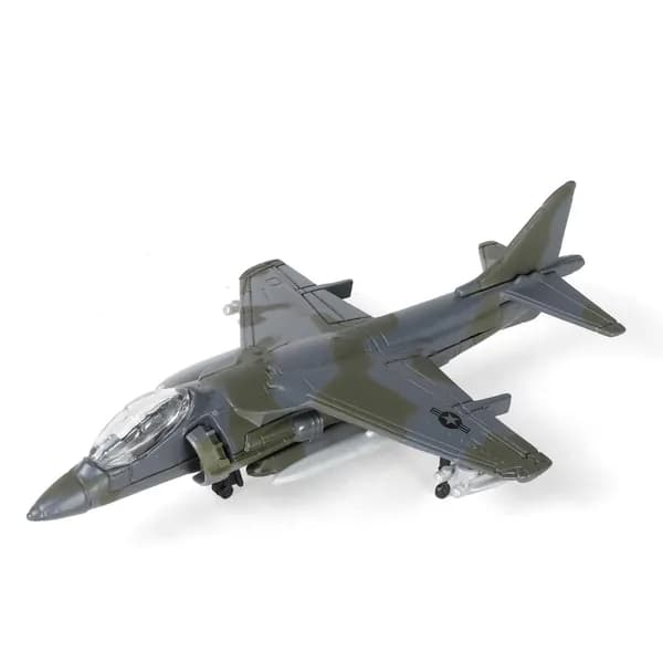 Модель AV 8B Harrier II, миниатюрный винтажный истребитель, идеально подходит для военных коллекций и декора пещер, культовая копия Jump Jet для декора стола, уникальный подарок для историков авиац