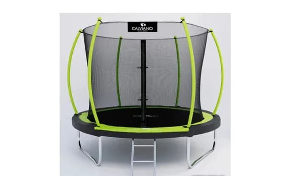 Батут Calviano Inside Master Green 252 см - 8ft (внутренняя сетка, с лестницей)