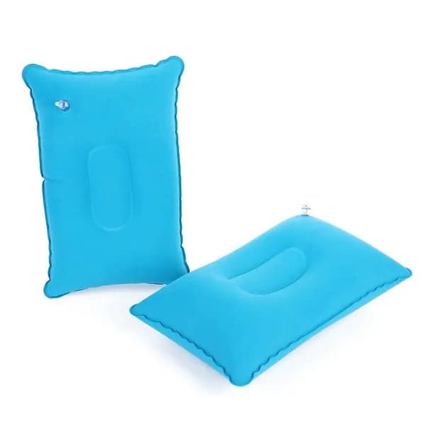 Подушка туристическая надувная, Sky blue, 34*22
