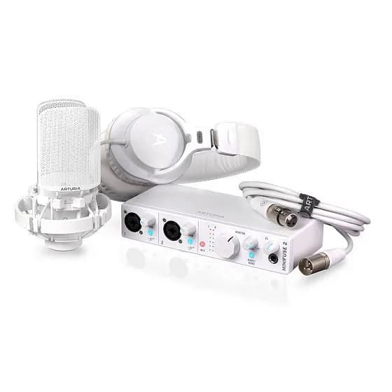 Набор для звукозаписи Arturia MiniFuse Recording Pack (в комплекте микрофон, аксессуары, наушники и аудиоинтерфейс)
