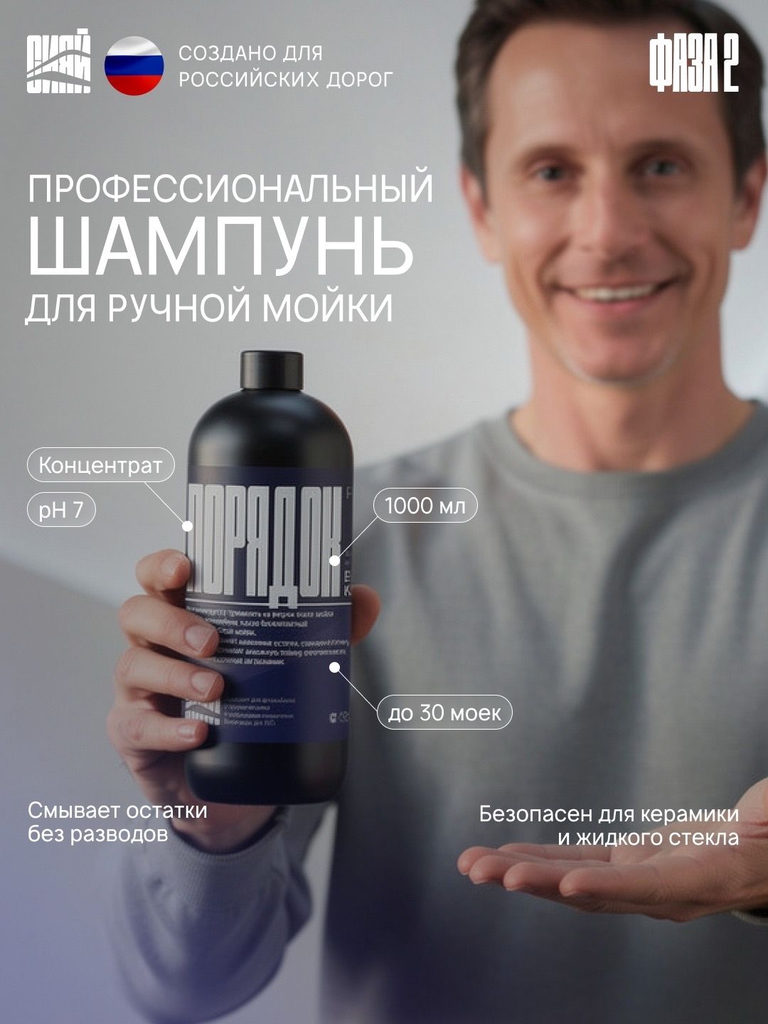 Автошампунь для ручной мойки