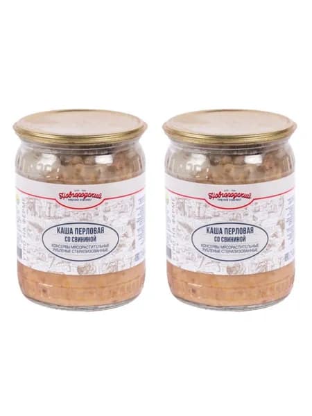 НПК Каша перловая со свининой 500 г, 2 шт