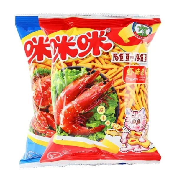 Малайзийские хрустящие снеки с креветочным вкусом в большой упаковке, ностальгическое лакомство из детства