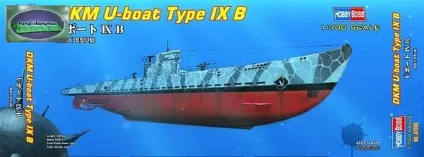 HOBBYBOSS 87006 1:700 Комплект Scale Dkm U-Boat Tipo Ix B Model Корабль