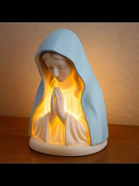 Резиновый Virgin Mary ночник, христианский декор для дома, п