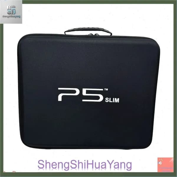 Кейс для консоли Sony Playstation 5 Slim чехол для приставки PS5 slim сумка для геймпадов и аксессуаров ПС5 слим, черная