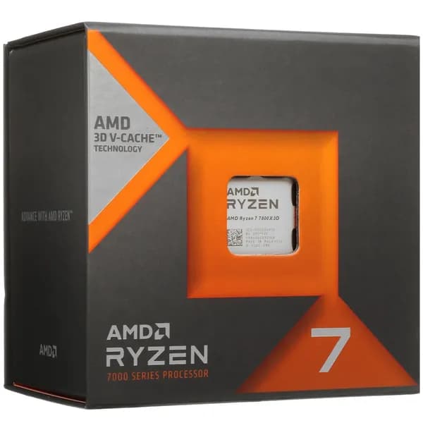 Процессор AMD Ryzen 7 7800X3D BOX (без кулера), сокет AM5, 8 ядер,16 потоков, 4.2-5.0 ГГц, 5нм