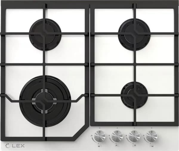 Газовая варочная поверхность Lex GVG 640-1 WH белый (chao000210)