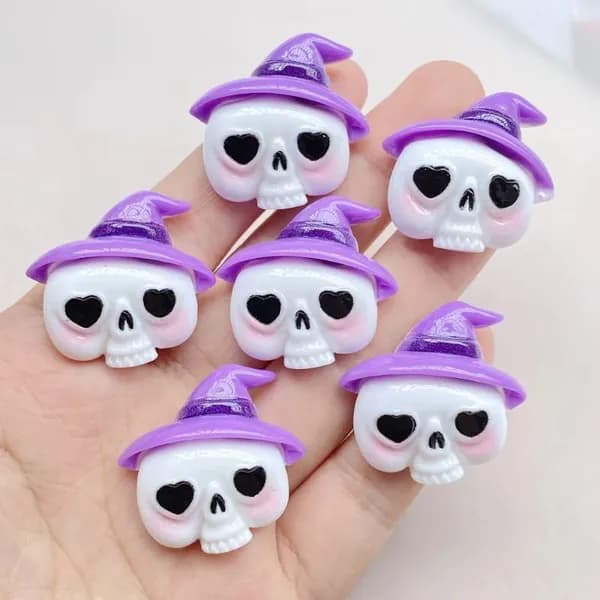 8pcs смола Хэллоуин декоративные аксессуары