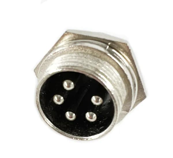 Разъем MIC16 5Pin штекер металл на корпус