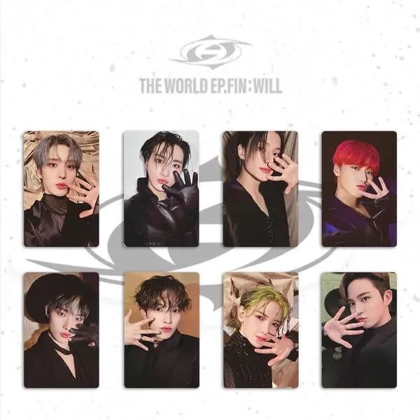 ATEEZ Карточки THE WORLD EP FIN WILL k-pop карточки коллекционные 54 * 86 мм 8 шт