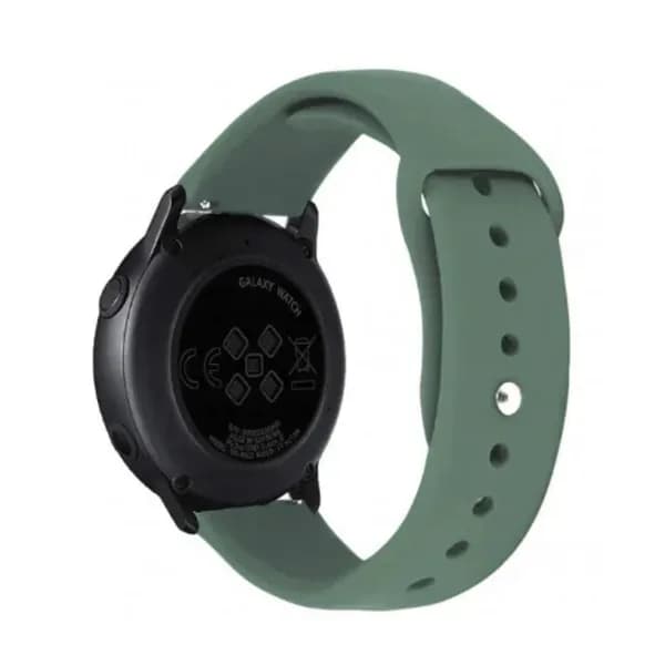 Универсальный силиконовый ремешок для Samsung Galaxy Watch, Gear Sport, Huawei Watch, Honor, Xiaomi Amazfit и Garmin (Silicone Strap) Sport Band / Браслет / Ремешок / СВЕТЛО-ЗЕЛЁНЫЙ.