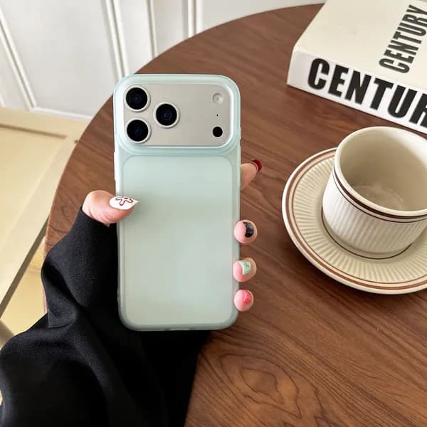 Чехол для iPhone 17 Pro Max Матовый противоударный полупрозрачный защитный чехол с приятным на ощупь покрытием