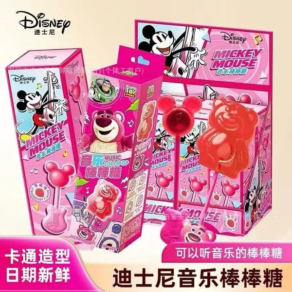 Конфеты, музыкальные леденцы с игрушкой, Микки Маус и персонажи Disney, сладкий набор-ассорти
