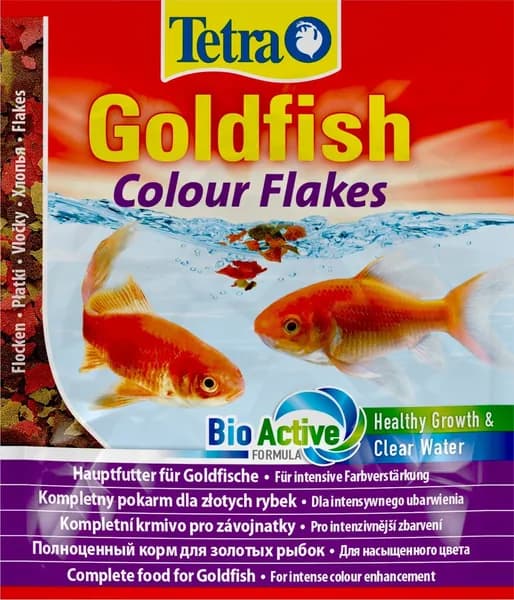 Корм для рыб Tetra Goldfish Colour Flakes 12г хлопья